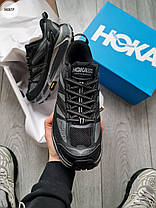 Зимові Чоловічі Кросівки Hoka Mafate Speed 2 Gore-Tex Grey Black / Хока Мафате Спід 2 Гор Текс Сірі з Чорним, фото 6