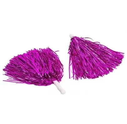 Помпони для черлідінгу та танців малинові 2 шт.