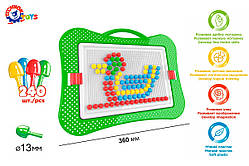 Мозайка для малюків 5, 240 елементів, 13 мм, ТехноК 3374
