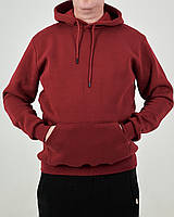 Чоловіче худі батал із начосом кенгуру, бордового кольору. Розміри: 2XL, 3XL,4XL,5XL,5XL.
