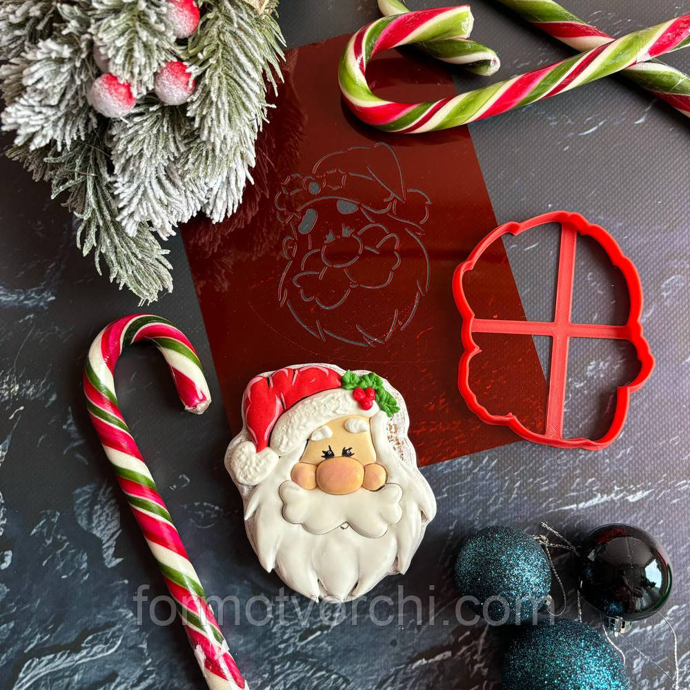 3D-формочки-вирубки для пряників "Дід Мороз 9"
