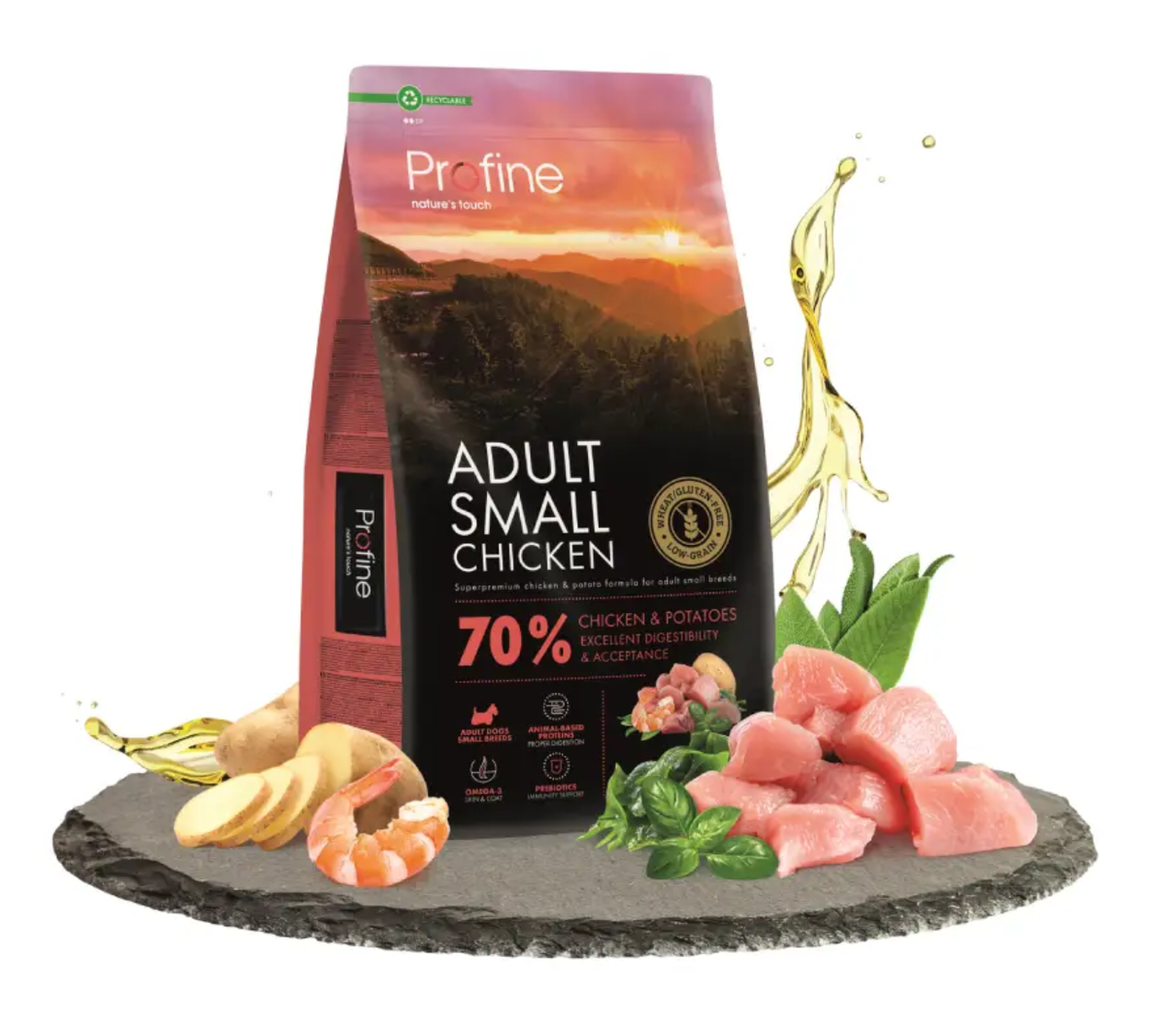 Profine Adult Small 7 кг корм для собак (курка та картопля)