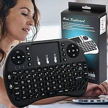 Бездротова клавіатура з тачпадом Mini Keyboard, Чорний