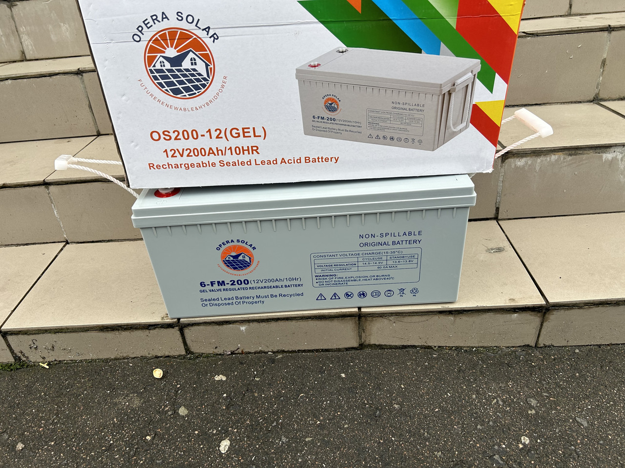 Гелевий акумулятор wimpex Solar 200 А·год, акумуляторна батарея гелева 12 В 200 Ah 45 кг, рік випуску 2024