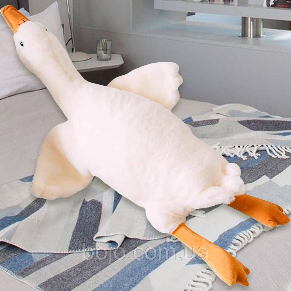 Іграшка подушка велика м'яка Гусь обіймусь, 155 см (237)