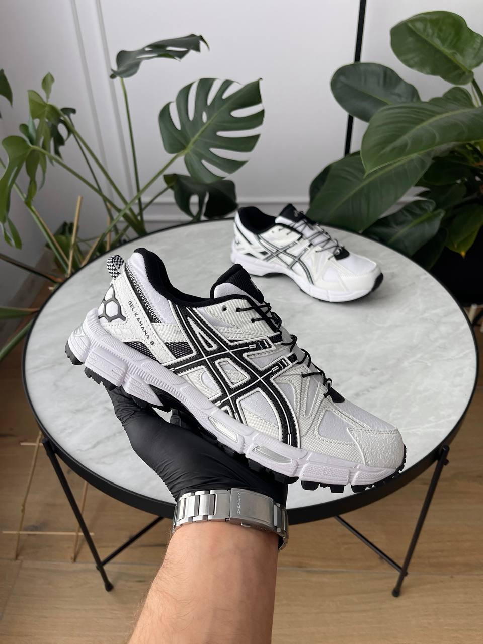 Кросівки чоловічі білі зимові Asics Gel-Kahana 8 White Black Gore-Tex Cordura Winter Termo (14461), фото 1