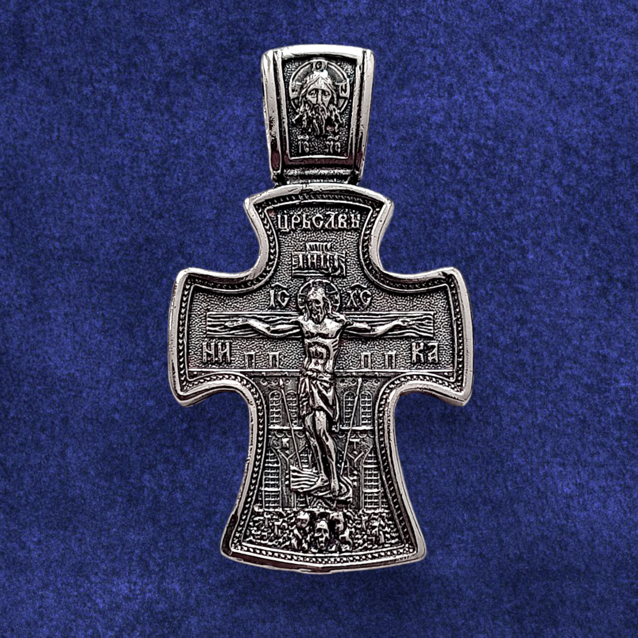 Хрестик срібний 8.03 г, чорнений