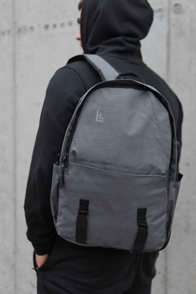 Рюкзак міський спортивний сірий gray compact