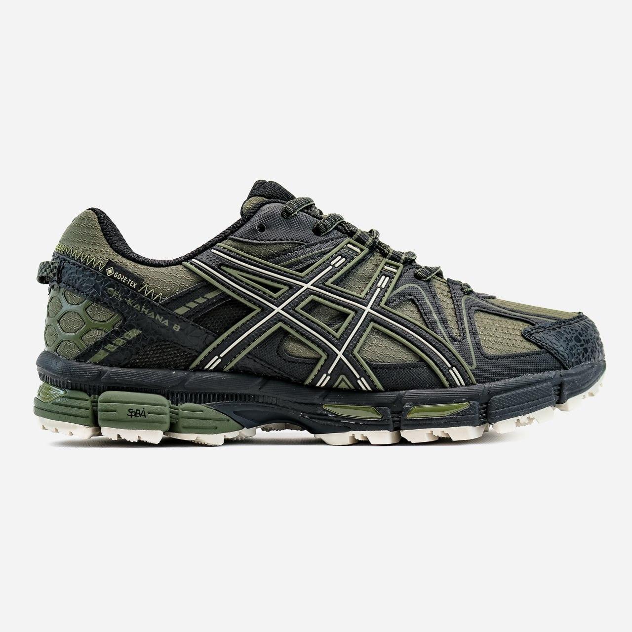 Кросівки чоловічі хакі зимові Asics Gel-Kahana 8 Gore-Tex Khaki Black Winter Termo (18860), фото 1