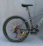 Гірський підлітковий велосипед Viper Nevada  24" FR/D рама 12,5 чорно-білий, фото 3