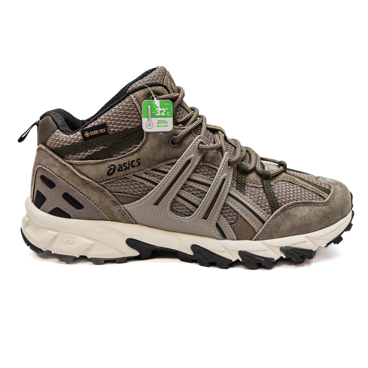Кросівки чоловічі коричневі зимові Asics Gel-Sonoma 15-50 Gore-Tex High Beige Winter Fur (19385), фото 1