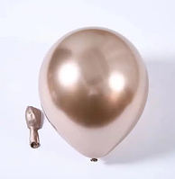 Повітряна латексна куля хром шампань 30 см 12» Китай  поштучно