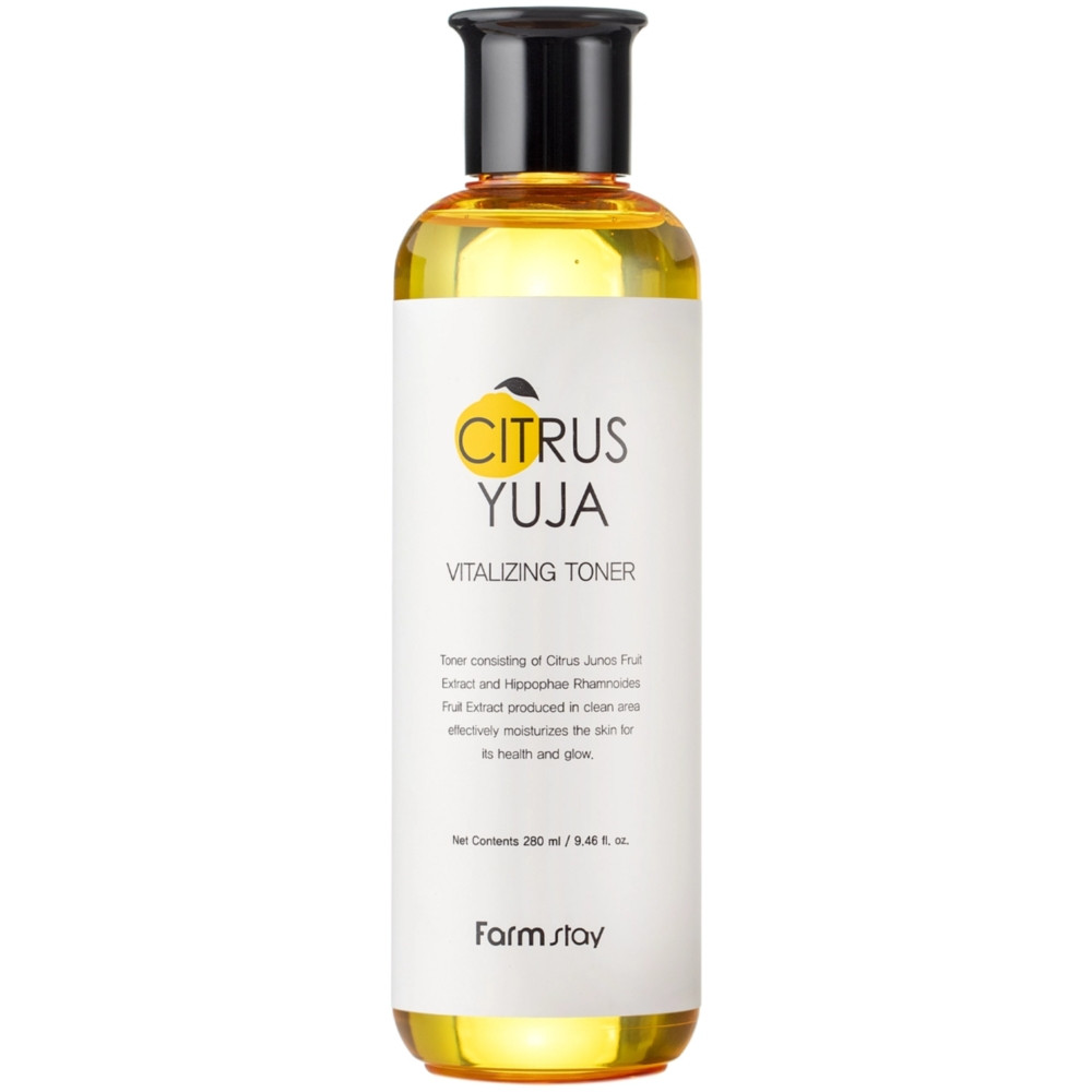 Тонер з екстрактом юдзу Farmstay Citrus Yuja Vitalizing Toner 280 мл, фото 1