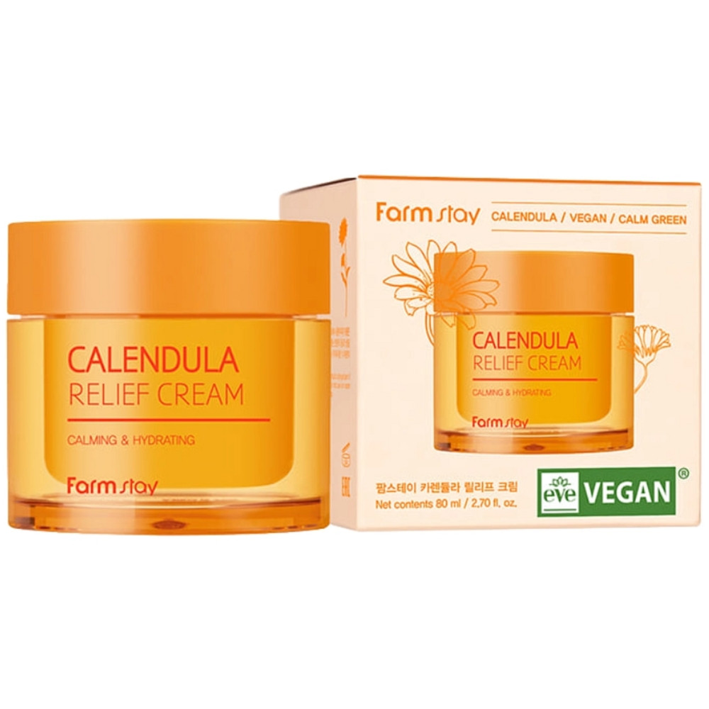 Крем для обличчя з календулою Farmstay Calendula Relief Cream 80 мл