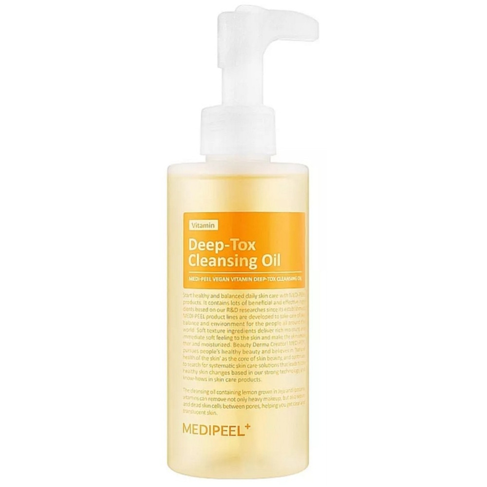 Гідрофільна олія для обличчя з вітамінами та ліпосомами Medi Peel Vegan Vitamin Deep-Tox Cleansing Oil 200 мл