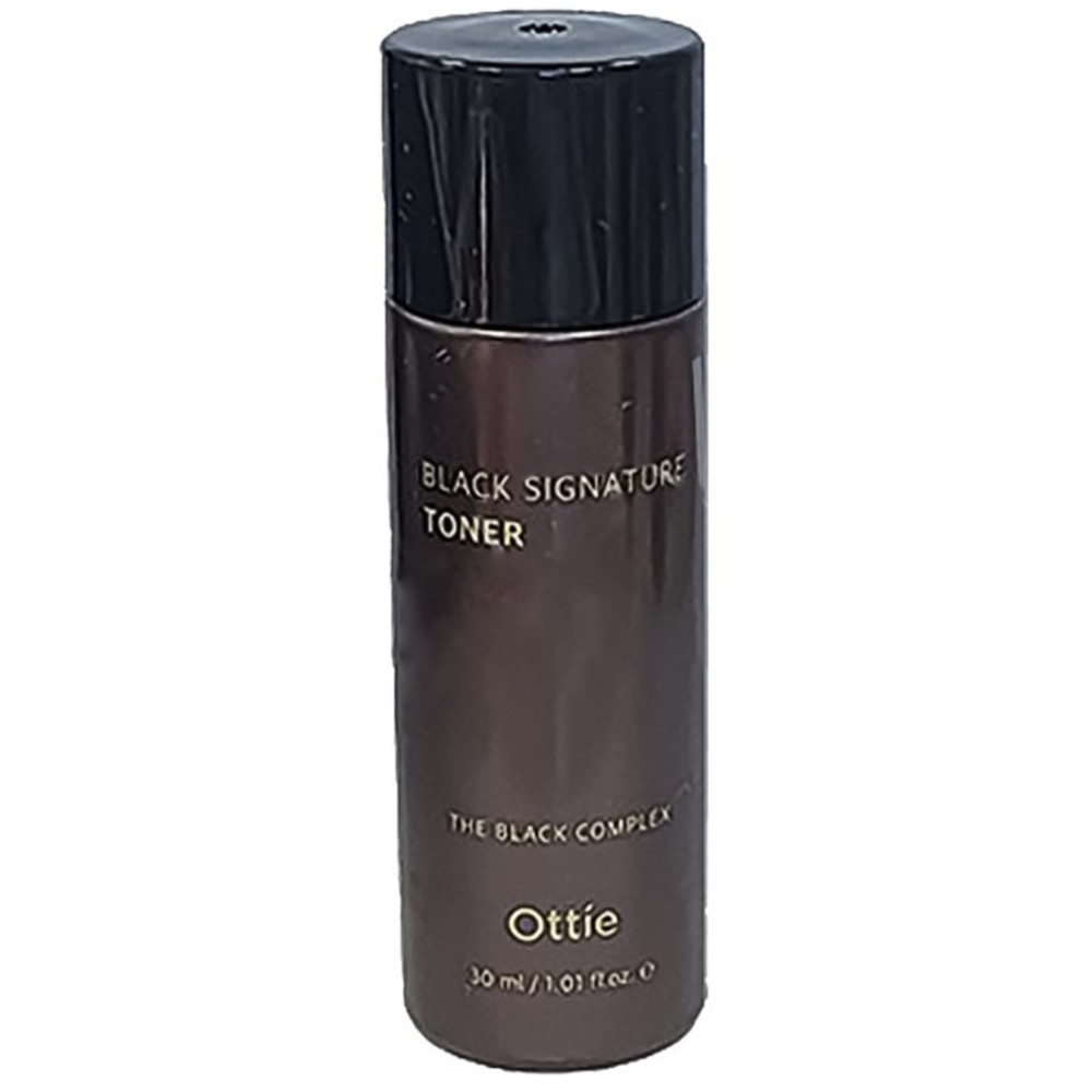 Міні-версія омолоджувального тонера для обличчя з муцином равлика Ottie Black Signature Toner 30 мл, фото 1