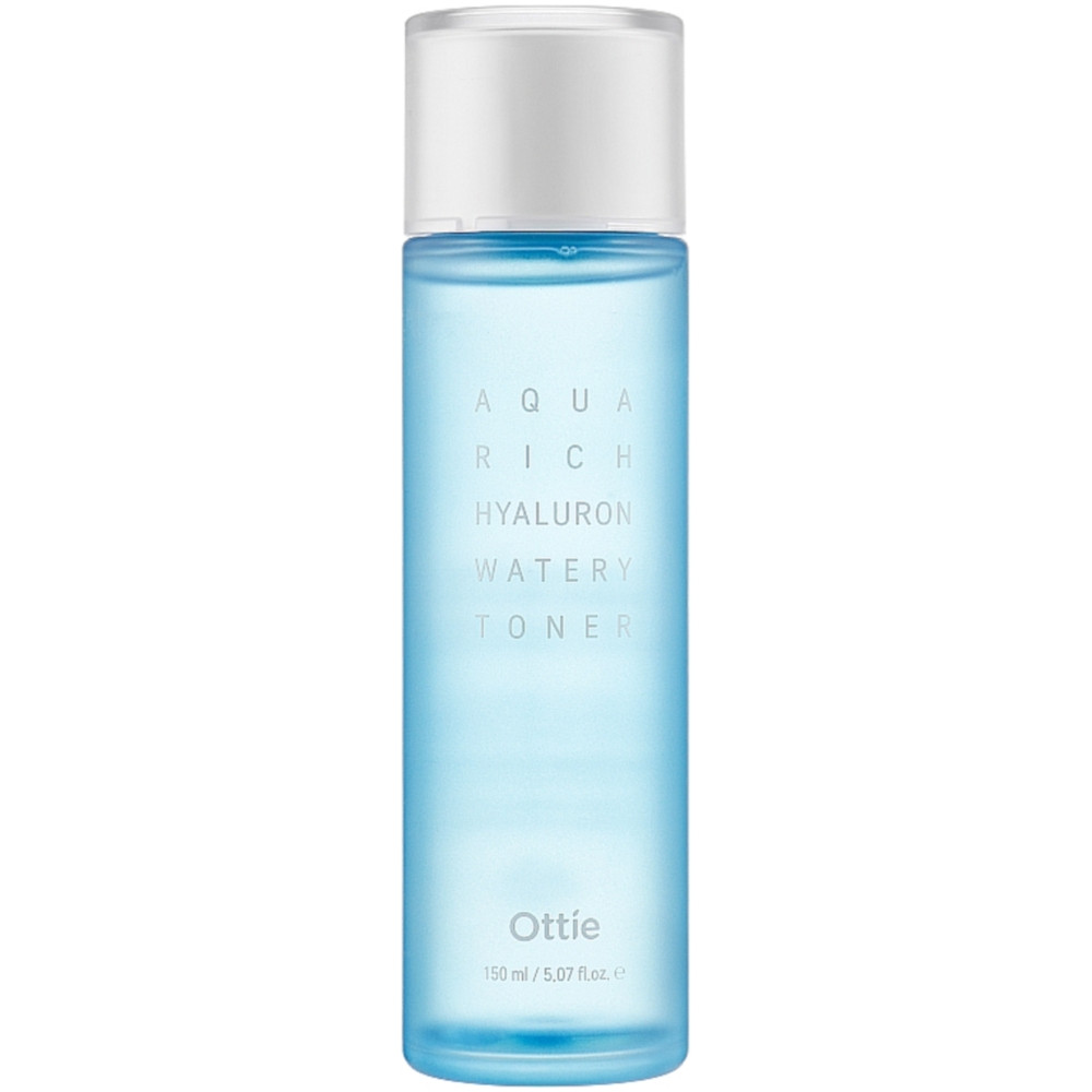 Тонер з комплексом гіалуронової кислоти для обличчя Ottie Aqua Rich Hyaluron Watery Toner 150 мл, фото 1
