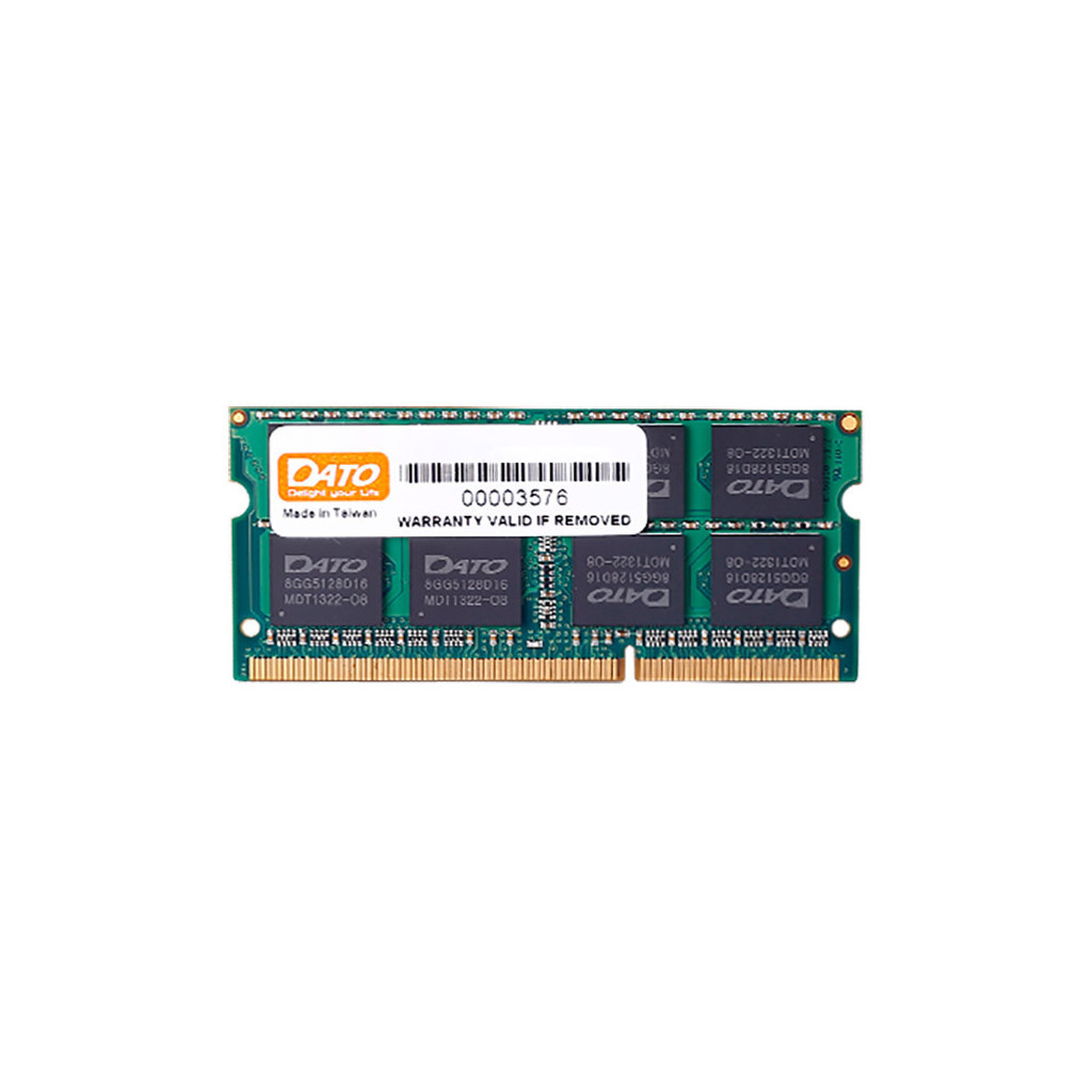 Для ноутбука SoDIMM DDR3L 4GB 1600 MHz Dato (