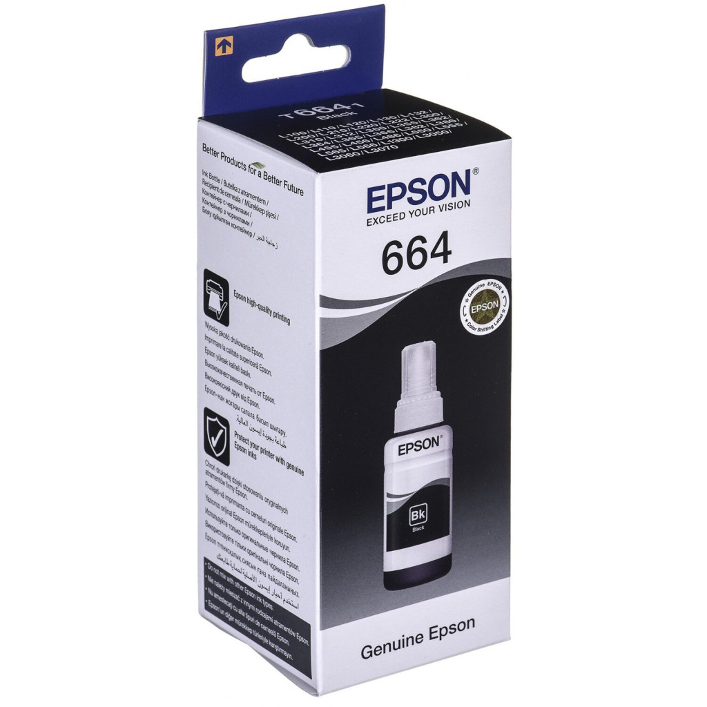 Чорнило Epson 664  Black, фото 1