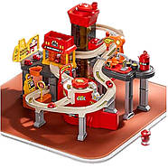 Парковка трек Пожежна станція (ліфт, музика, світло, рухомі деталі, машинки, на батарейці) JP588-11 Акція до 27.04, фото 2