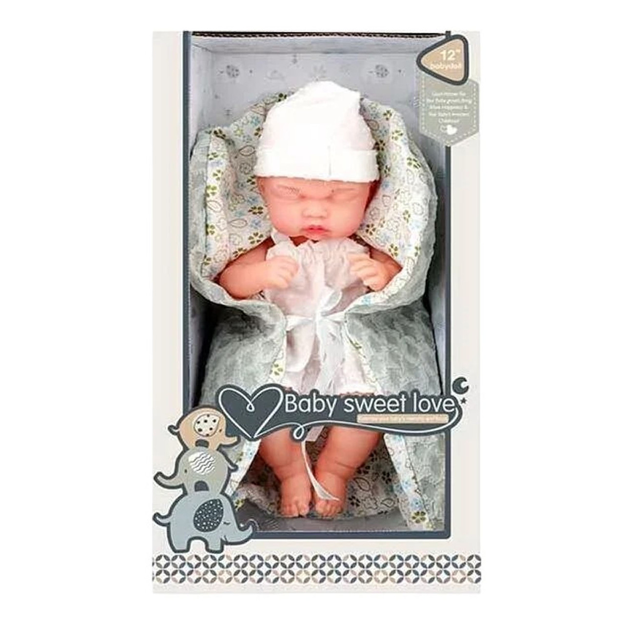 Пупс м'якотілий (висота 28см, гума, аксесуари) S 012-12 B, фото 1