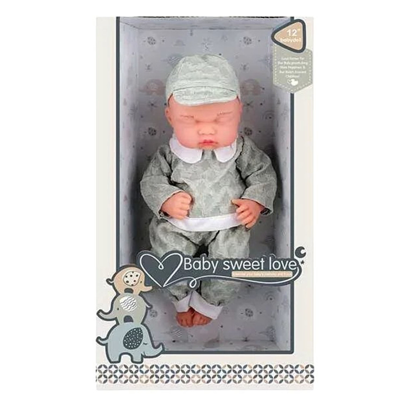 Пупс м'якотілий (висота 28см, гума, одяг) S 012-7 B, фото 1