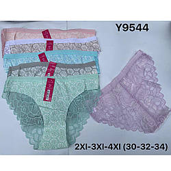 Жіночі ажурні трусики Розміри: 48,50,52 (14285)