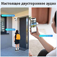 Камера відеоспостереження 4-мегапіксельна з 2 об'єктивами 2L-A2-WIFI ZD-SC04-4MP Біла, фото 9