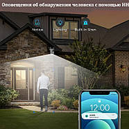 Камера відеоспостереження 4-мегапіксельна з 2 об'єктивами 2L-A2-WIFI ZD-SC04-4MP Біла, фото 7