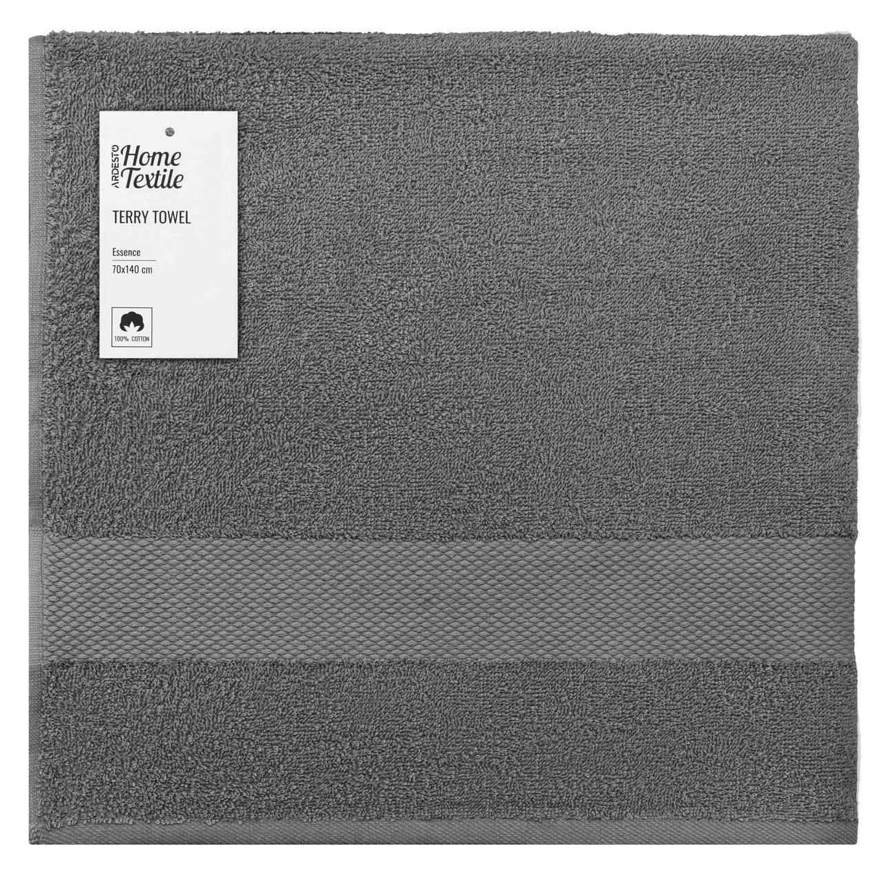 Рушник махровий Ardesto Essence 70х140 см ART2270DG