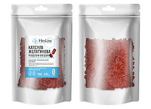 Капсула желатинова розділена "0" бордова капсула розділена з желатину 0 розмір 1000 шт.