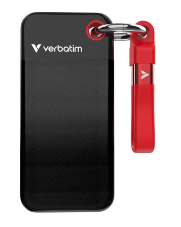 Зовнішній SSD диск Verbatim Pocket 1TB Black Red (32192)