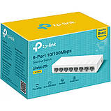 Комутатор мережевий TP-Link LS1008 некерований настільний, фото 4