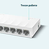 Комутатор мережевий TP-Link LS1008 некерований настільний, фото 6