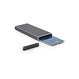Кишенька глазурня Gembird M.2 (NGFF) USB3.0 чорний (EE2280-U, фото 3