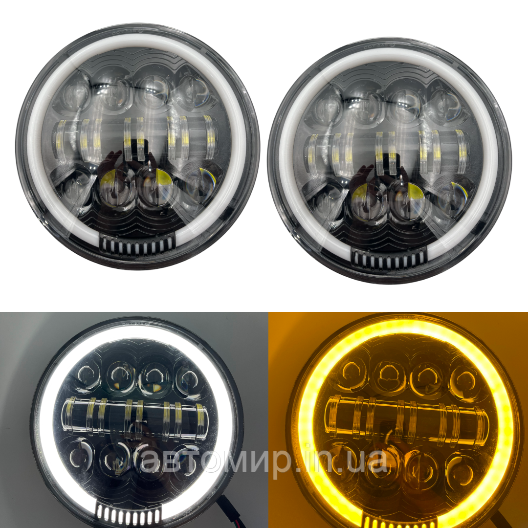 Оптіка Фари на ВАЗ 2101 2121-21213 Нива Уаз Газ Ваз. LED фара, Світлодіодна лід фара 7 дюймів (maximum) 2 ШТ
