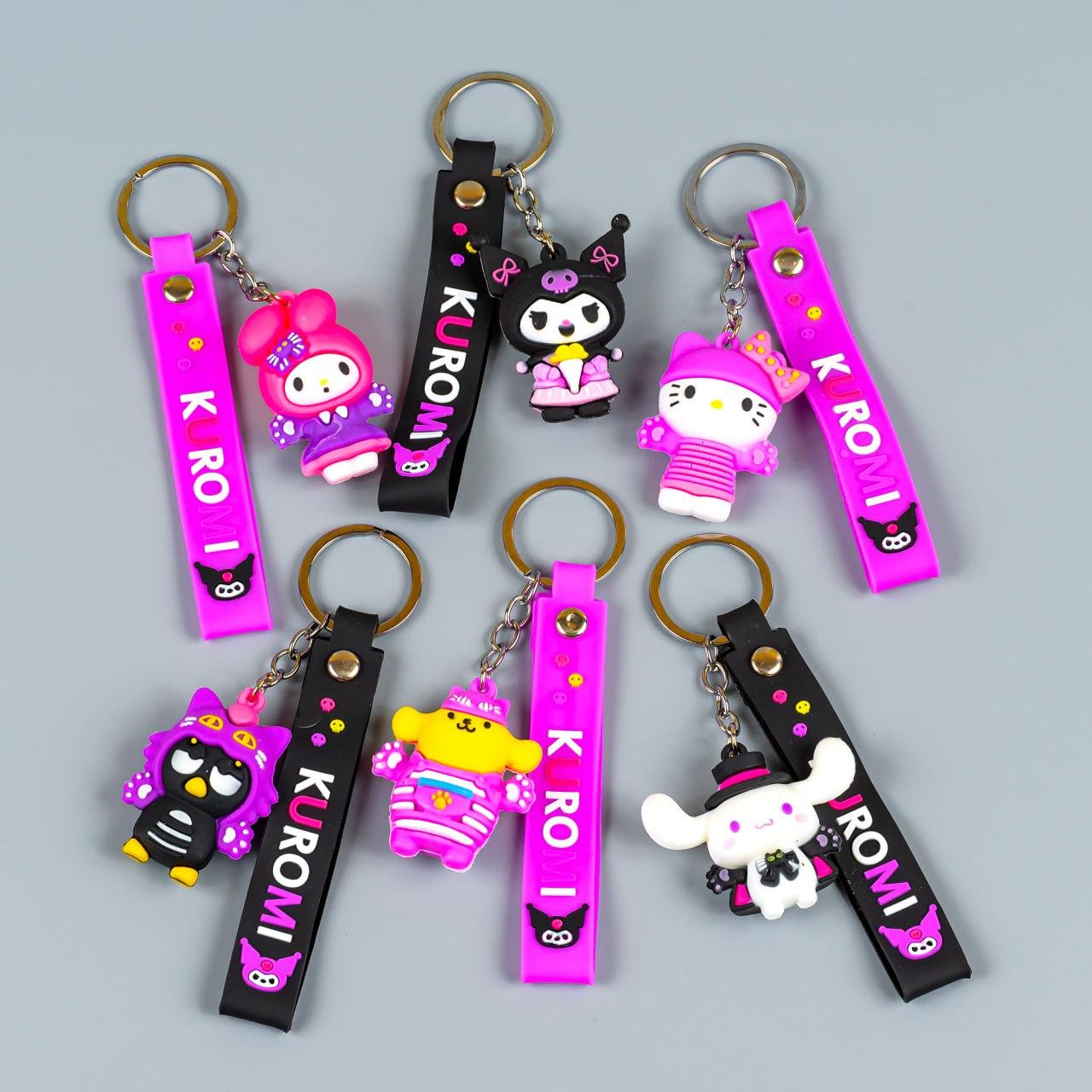 Гумові брелоки Куромі  для ключів, 12 шт упаковка