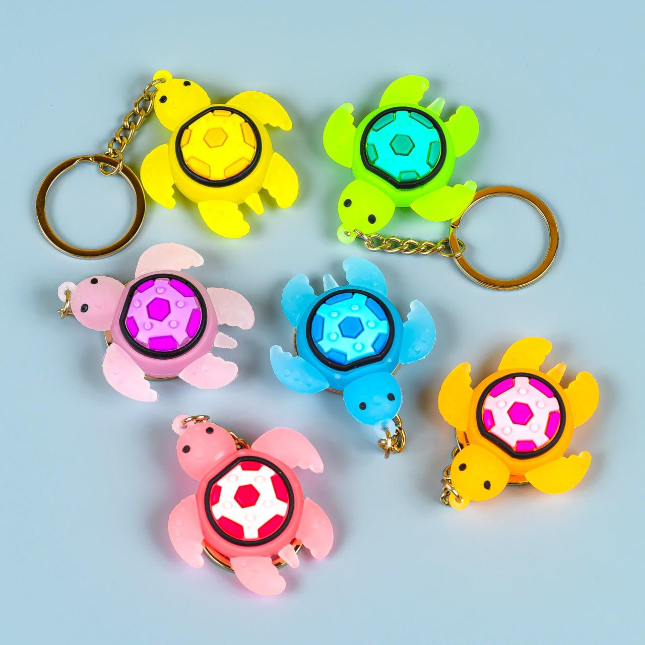 Гумові брелоки Черепашки для ключів, 12 шт упаковка