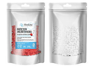 Капсула желатинова розділена "0" червоно-біла розділена капсула з желатину 0 розмір 100 шт.