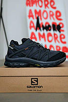 Зимові Чоловічі Кросівки Salomon XA Gore-Tex Grey Black / Саломон ХА Гор Текс Сірі з Чорним (Хутро), фото 6
