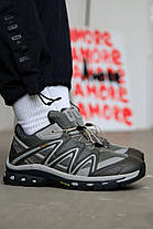 Зимові Чоловічі Кросівки Salomon XA Gore-Tex Grey Brown / Саломон ХА Гор Текс Сірі з Коричневим (Хутро), фото 3