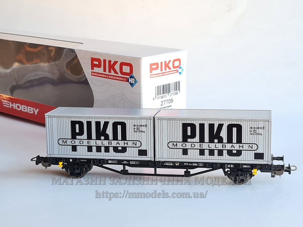 Платформа з контейнерами  PIKO, приналежності DB, масштаб 1:87,H0, фото 1