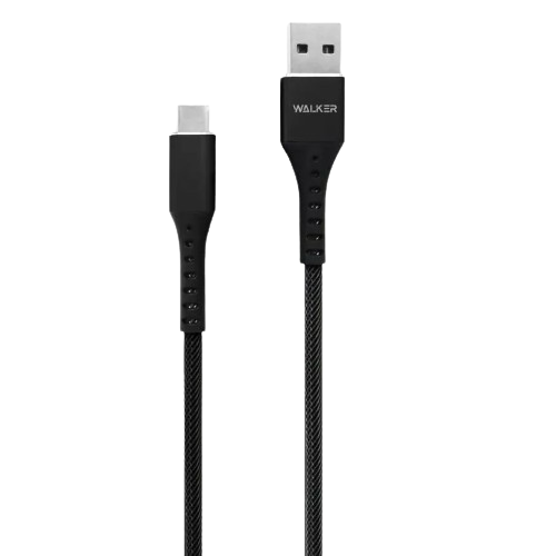 Кабель USB Type-C WALKER C780 чорний, фото 1