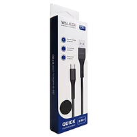 Кабель USB Type-C WALKER C780 чорний, фото 2