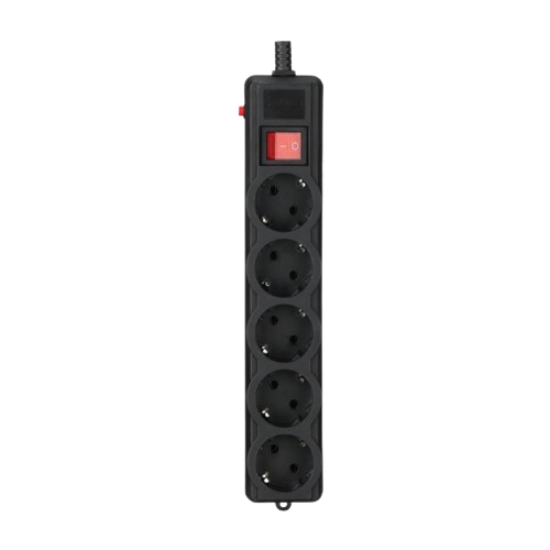 Фільтр мережевий 5 розеток 1,8 м чорний SPG5-G-6B-PRO PRO Gembird