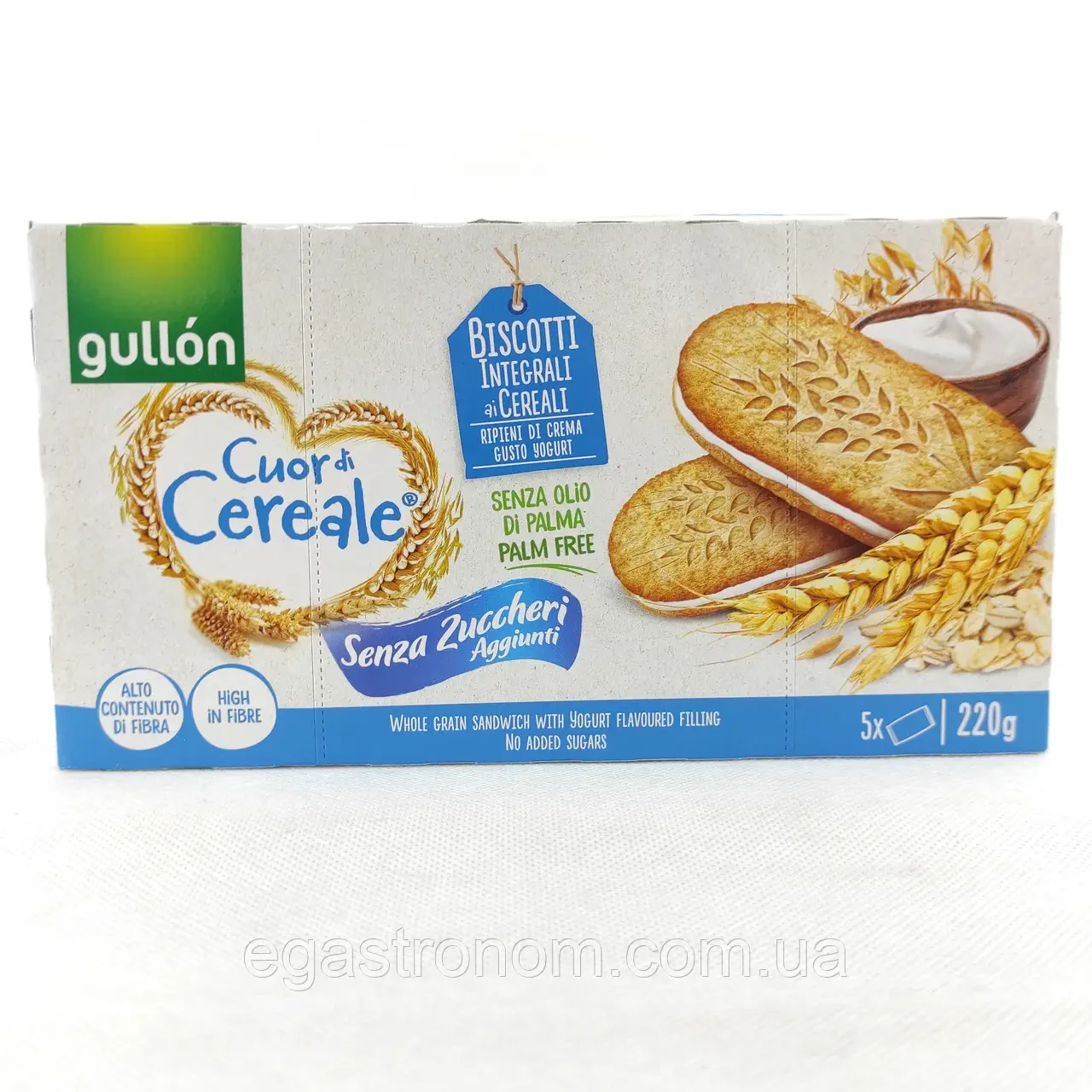 Печиво сендвіч без цукру Гуллон Gullon 220g