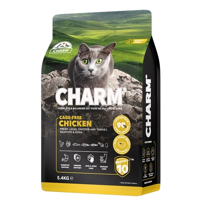Сухий беззерновий холістик корм для котів Charm Cage-Free Chicken курка вільного вигулу 5.4кг (1001454), фото 1
