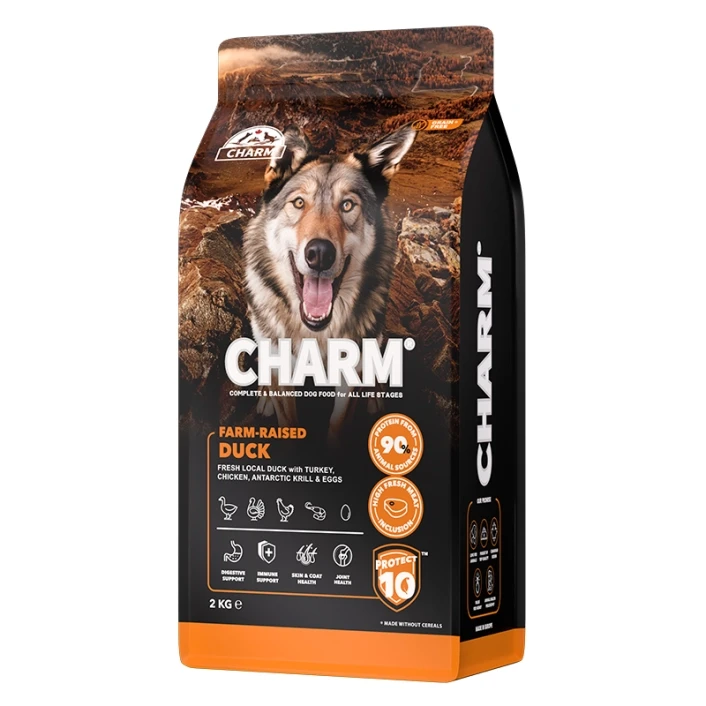 Сухий беззерновий холістик корм для собак Charm Farm-Raised Duck фермерська качка 2кг (1001348), фото 1