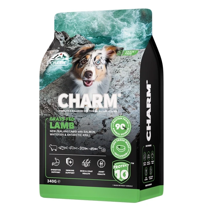 Сухий беззерновий холістик корм для собак Charm Grass-Fed Lamb ягня відгодоване на траві 340г (1001379), фото 1