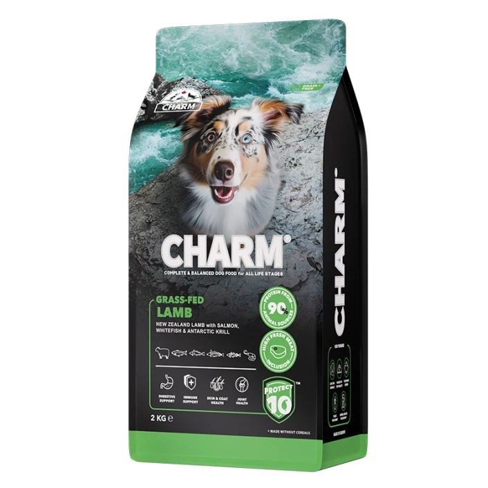 Сухий беззерновий холістик корм для собак Charm Grass-Fed Lamb ягня відгодоване на траві 2кг (1001393), фото 1